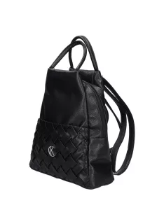 Karen D 694 fekete fonott rostbőr női táska