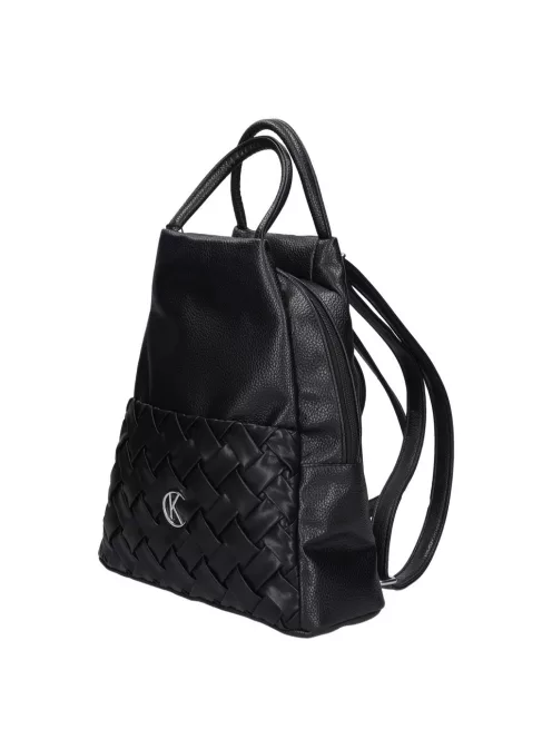 Karen D 694 fekete fonott rostbőr női táska