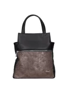 Karen 9549 fekete barna rostbőr női hátizsák