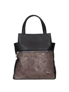 Karen 9549 fekete barna rostbőr női hátizsák