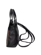 Karen 9549 fekete barna rostbőr női hátizsák