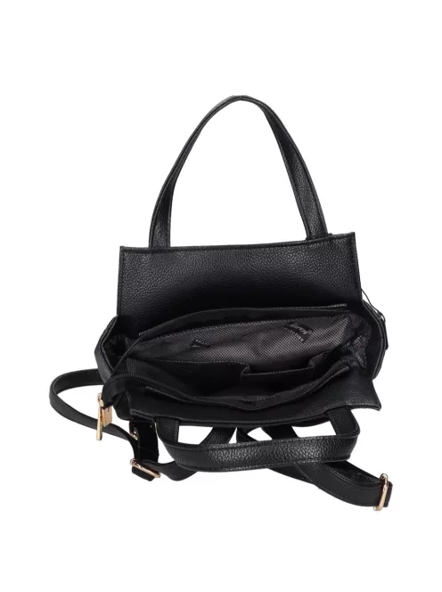 Karen 9549 fekete barna rostbőr női hátizsák