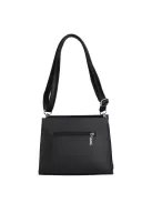 Chiara I 5064 fekete virág rostbőr női táska