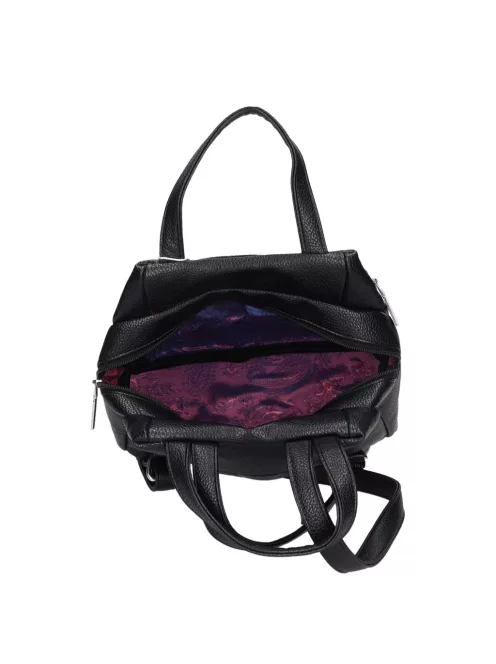 Chiara rostbőr táska K 7044 fekete virág