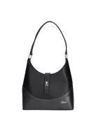 Karen D 658 fekete mintás rostbőr női táska