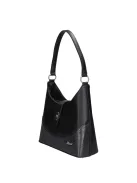 Karen D 658 fekete mintás rostbőr női táska