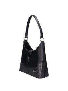 Karen D 658 fekete mintás rostbőr női táska