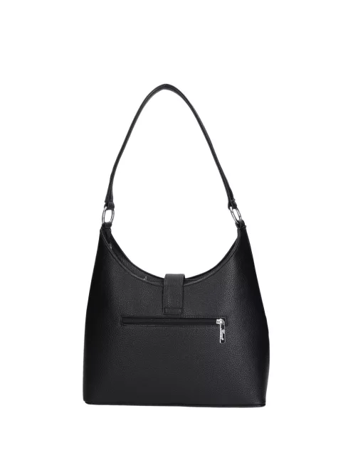 Karen D 658 fekete mintás rostbőr női táska