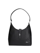 Karen D 658 fekete virág rostbőr női táska