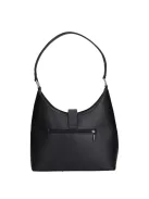 Karen D 658 fekete virág rostbőr női táska