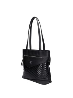 Karen 1740 fekete lakk rostbőr női táska