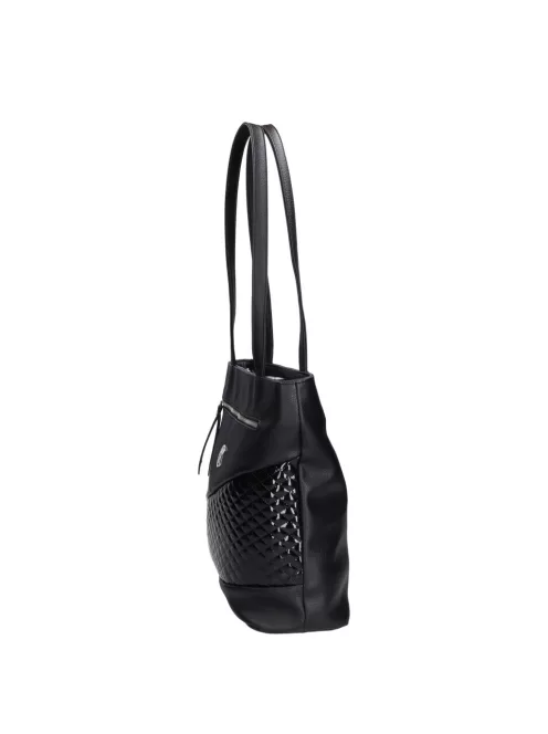 Karen 1740 fekete lakk rostbőr női táska