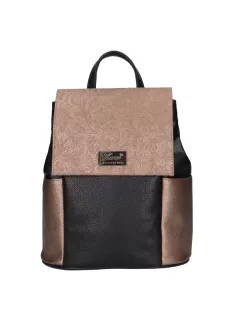 Karen 1698 fekete bronz rostbőr női táska