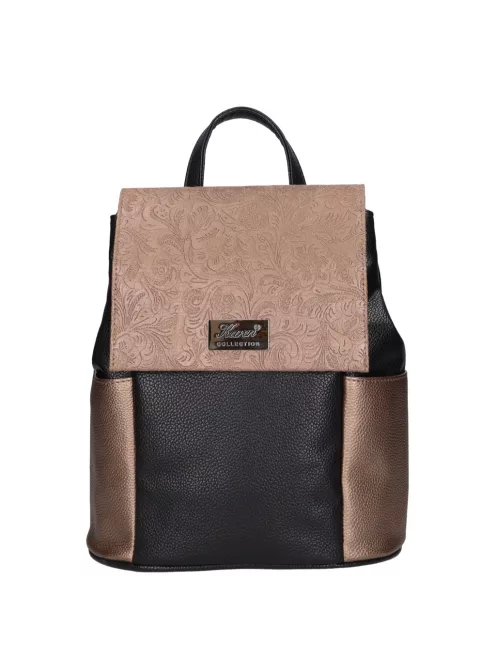 Karen 1698 fekete bronz rostbőr női táska