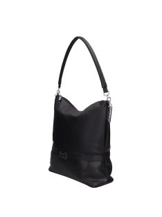 Karen 1337 bis fekete rostbőr női válltáska