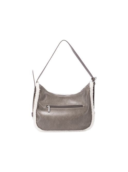 David Jones CM7754 fekete szőrme női válltáska