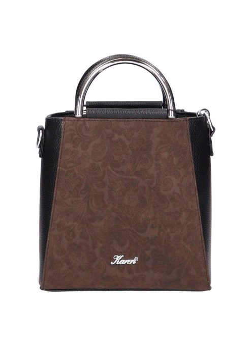 Karen 1680 fekete barna virág rostbőr táska