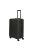 Enrico Benetti Louisville fekete 4 kerekű közepes bőrönd