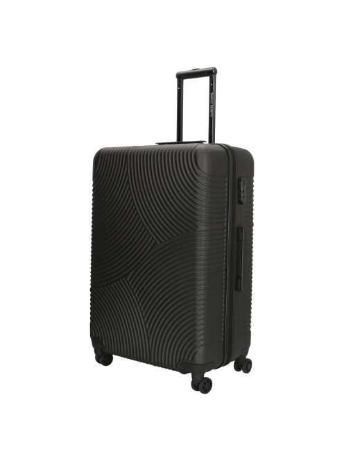 Enrico Benetti Louisville fekete 4 kerekű nagy bőrönd