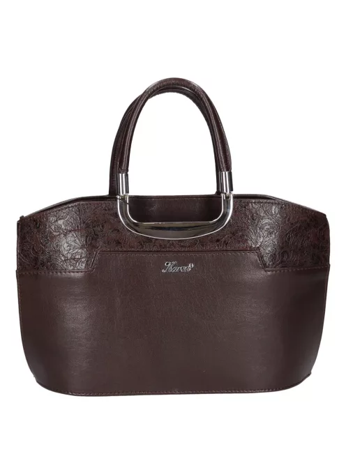 Karen 9079 bis barna virág rostbőr táska