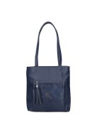 Karen 2519 kék rostbőr táska