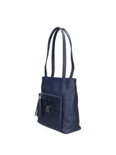 Karen 2519 kék rostbőr táska