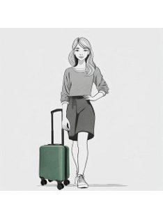 Louisville zöld 39040-40 mini kabinbőrönd 