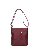 Karen N 157 bordó virág rostbőr táska