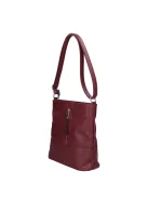 Karen N 157 bordó virág rostbőr táska