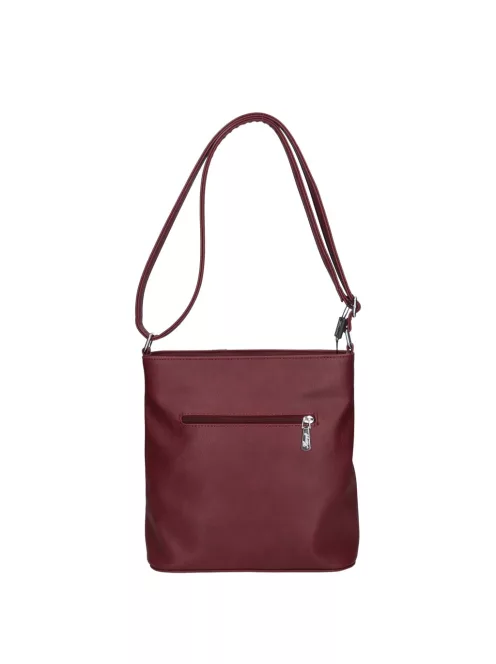 Karen N 157 bordó virág rostbőr táska