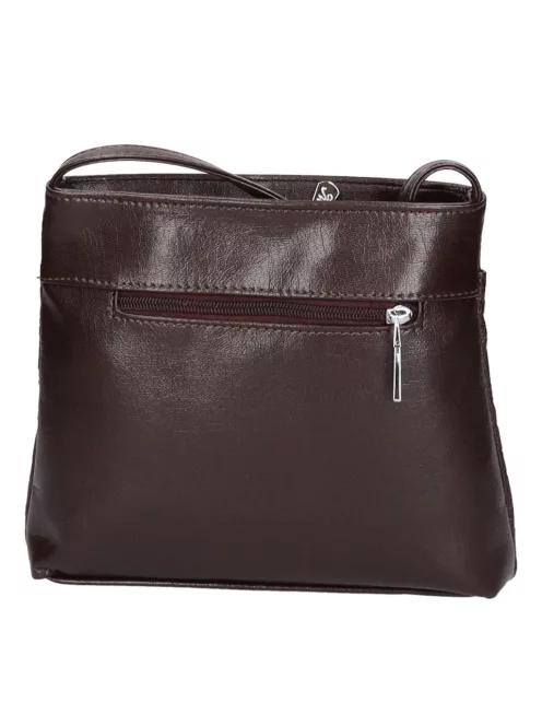 Karen D 099 barna virág rostbőr táska