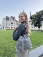 Chiara I 5056 barna velúr rostbőr táska