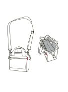 Reisenthel MQ4110 allrounder cross rhombus midnight gold női oldaltáska