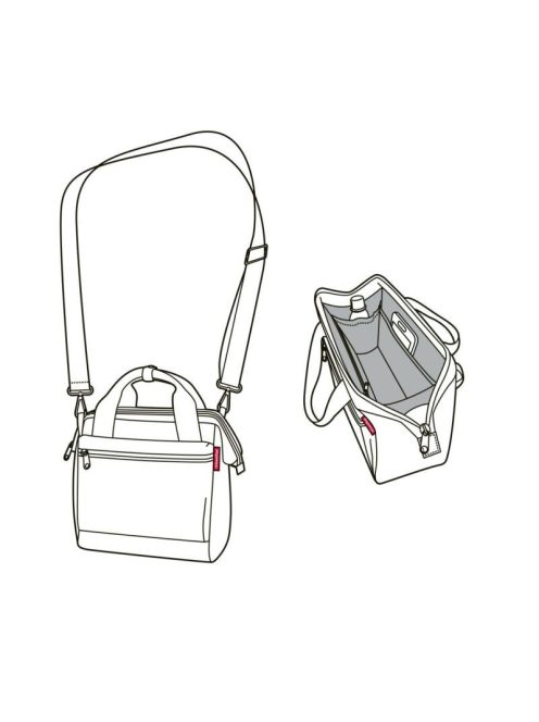 Reisenthel MQ4110 allrounder cross rhombus midnight gold női oldaltáska