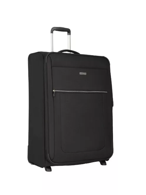 Travelite Valencia 2w M Fekete közepes bőrönd