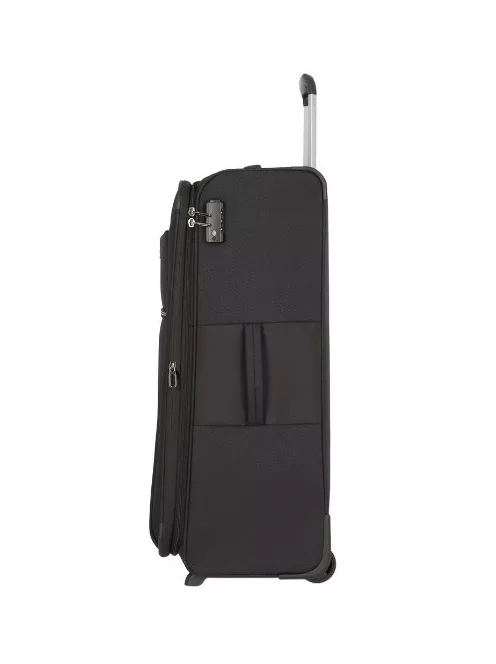 Travelite Valencia 2w M Fekete közepes bőrönd