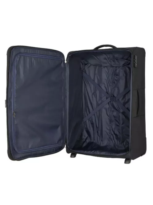 Travelite Valencia 2w M Fekete közepes bőrönd