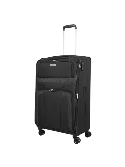 Travelite Orlando L 4w Fekete 4 kerekű nagy méretű bőrönd