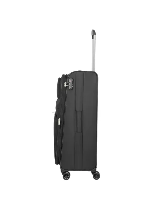 Travelite Orlando L 4w Fekete 4 kerekű nagy méretű bőrönd