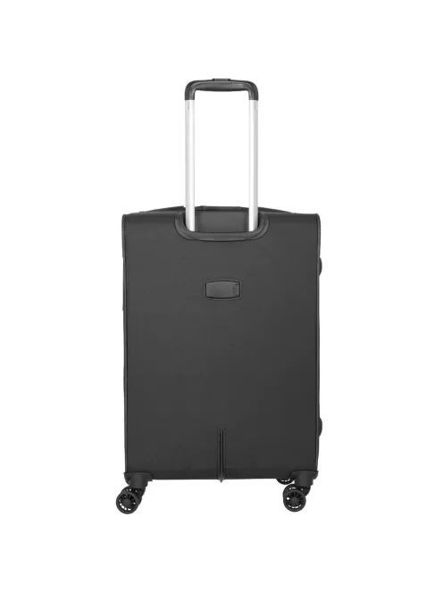 Travelite Orlando M 4w Fekete 4 kerekű közepes bőrönd