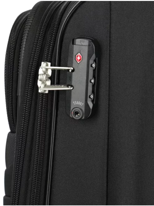 Travelite Orlando S 4w Fekete 4 kerekű kabinbőrönd