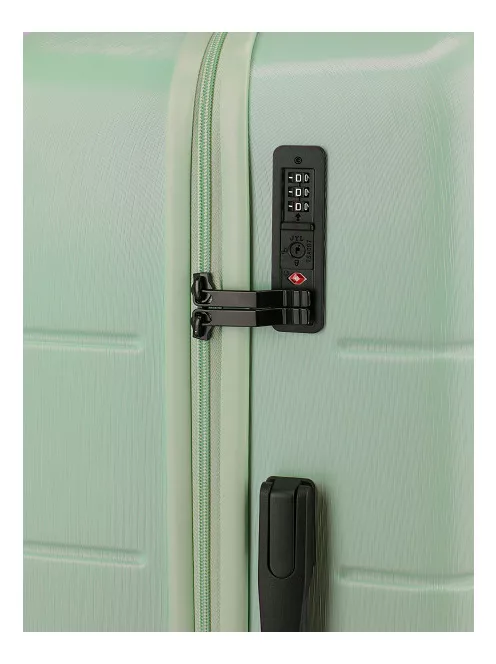 Skyline Travelite Goomera M Zöld közepes bőrönd