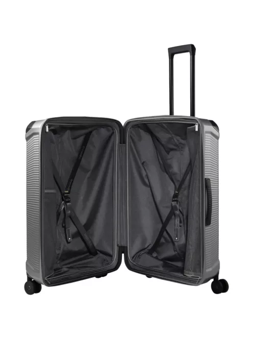 Travelite Millennium 4w L Silver nagy méretű bőrönd