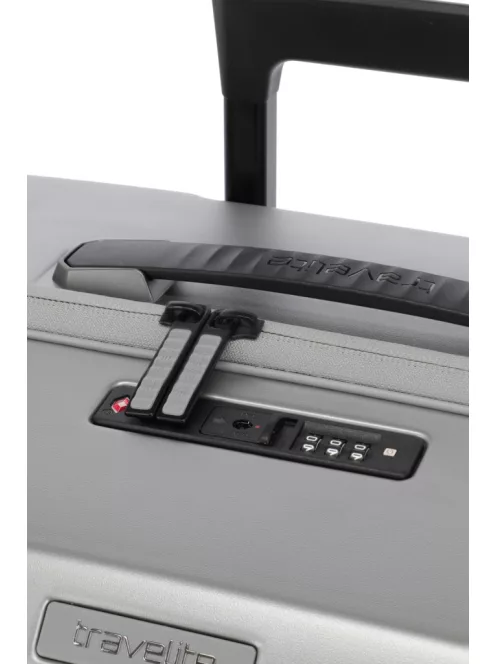 Travelite Millennium 4w L Silver nagy méretű bőrönd