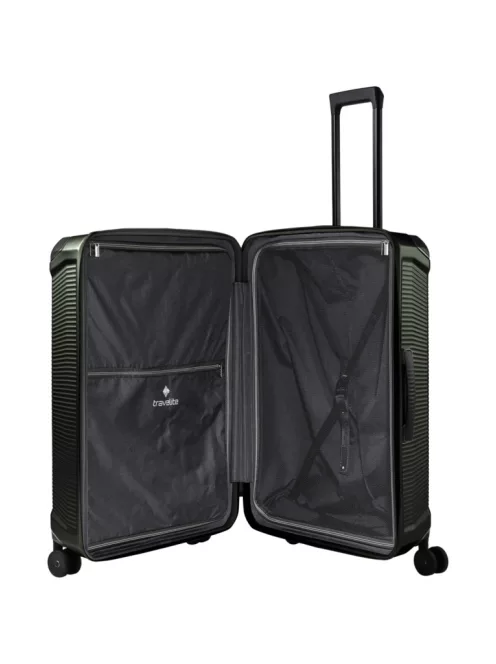 Travelite Millennium 4w L Pine green nagy méretű bőrönd