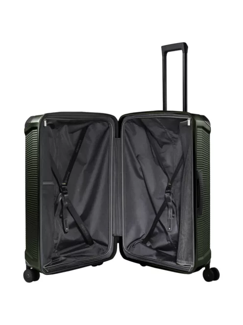 Travelite Millennium 4w L Pine green nagy méretű bőrönd