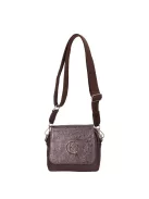 Karen rostbőr táska D 527 barna virág