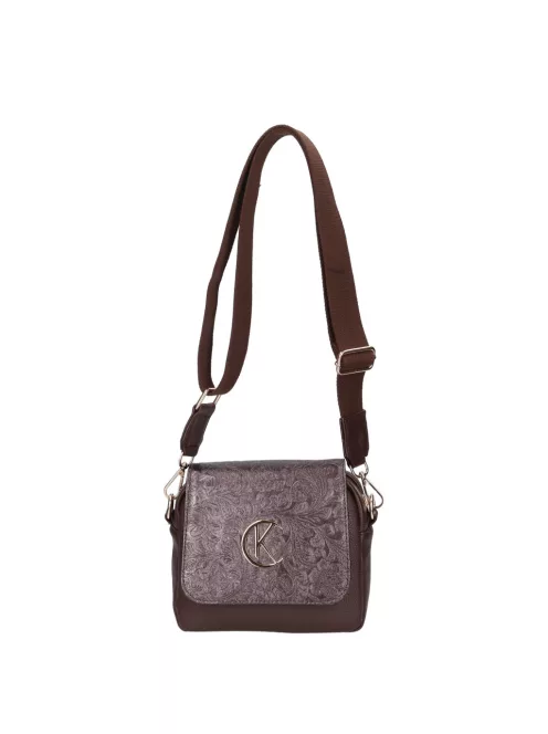 Karen rostbőr táska D 527 barna virág