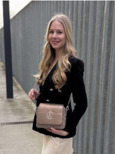 Karen rostbőr táska D 527 barna virág