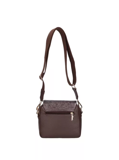 Karen rostbőr táska D 527 barna virág